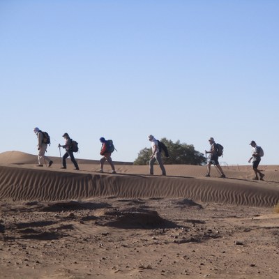 départ du trek dans la vallée du Drâa