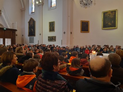 2e temps fort 1ere communion 12 janvier 2020 - L'assemblée pendant la messe