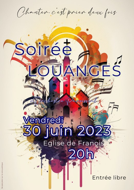 Soirée chants et louanges à l'église de Franois