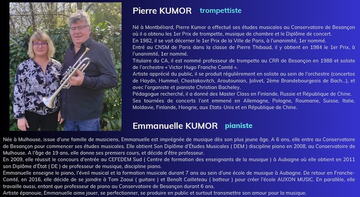 Concert trompette et piano : Pierre et Emmanuelle Kumor