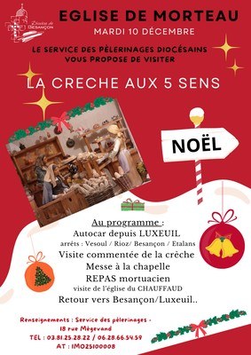 Pèlerinage à Morteau « La Crèche aux cinq sens »