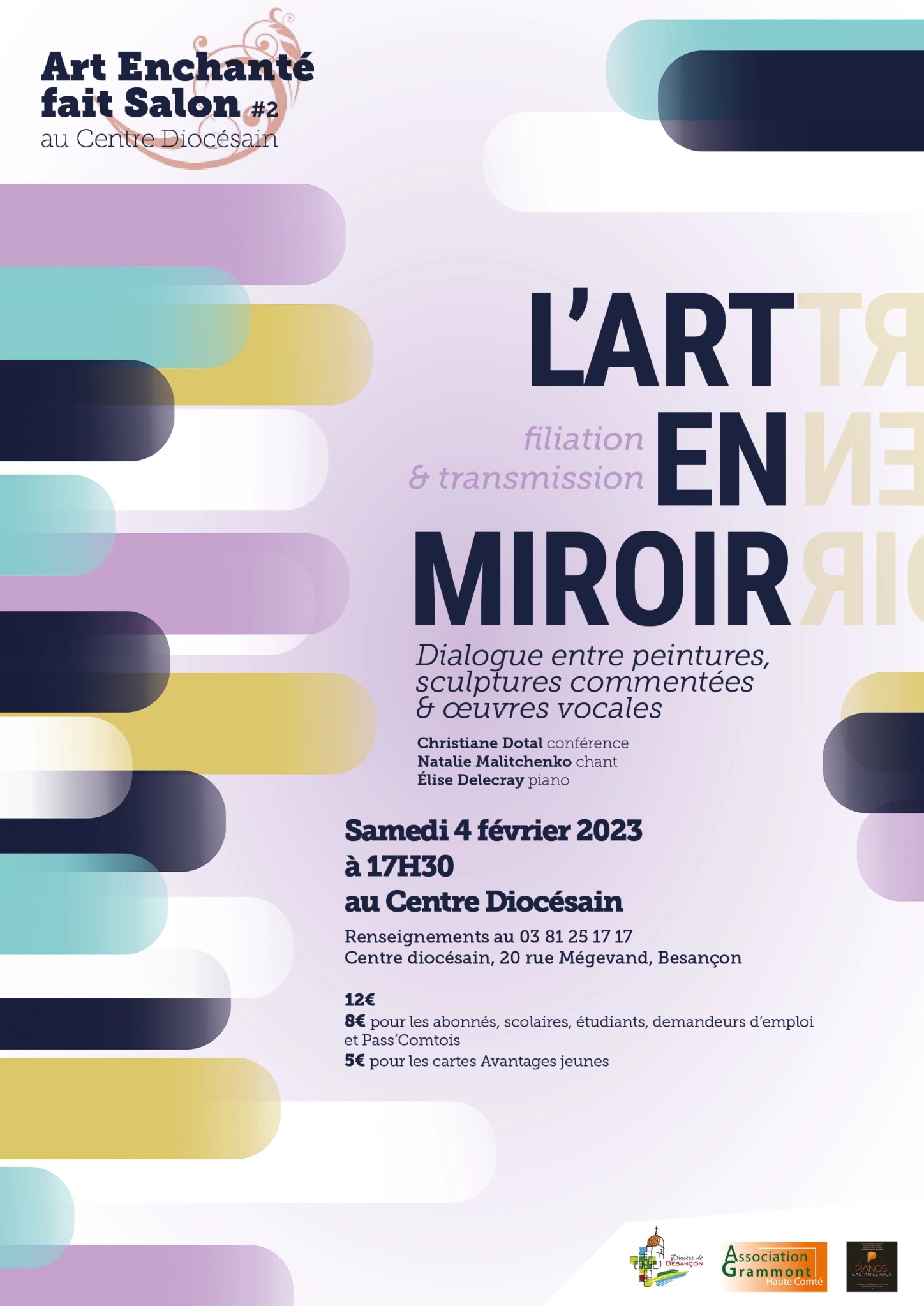 Affiche "L’Art en miroir - Filiation/transmission"