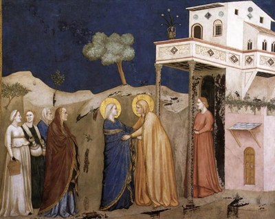 La Visitation de la Vierge Marie par Giotto (1310)