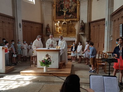 1ère des communions - Paroisse Notre-Dame des Vignes - Eglise de Pouilley-les-Vignes - 20 juin 2021