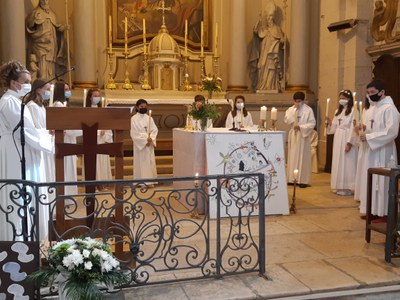 Profession de Foi - Paroisse des Rives de l'Ognon - Eglise de Pin - 30 mai 2021