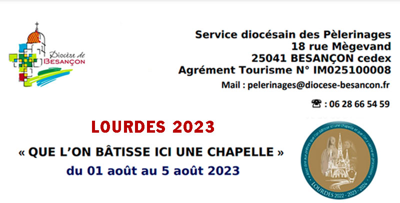 Pèlerinages LOURDES 2023