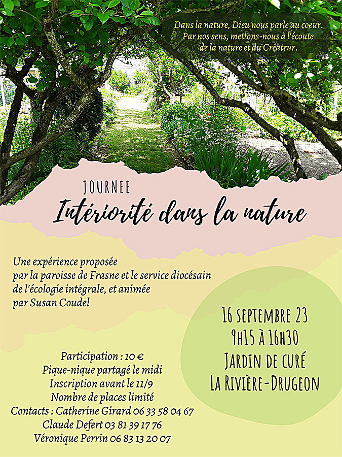 20230916 Journée intériorité dans la nature Affiche