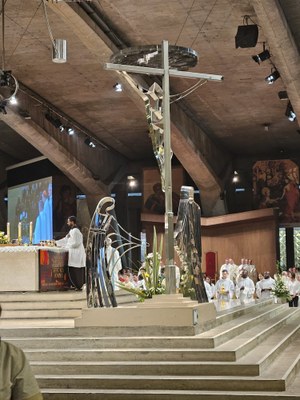 Messe internationale basilique souterraine.